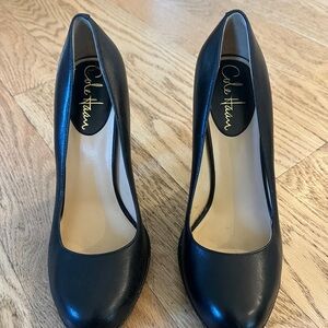 Cole Haan Black Leather High Heel Pumps